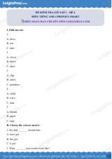 Đề thi giữa kì 1 Tiếng Anh 4 Phoncis Smart - Đề số 4